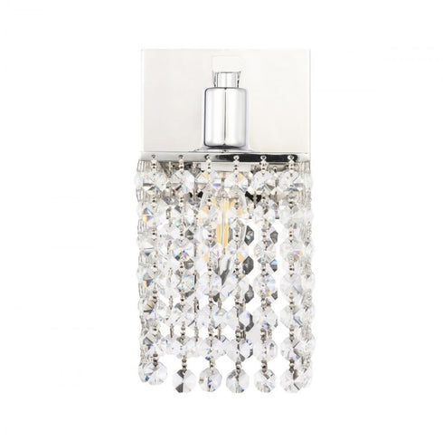 Elegant Lighting Phineas 1 light in Brass and Clear Crystals wall sconce Model: LD7006BR
