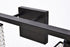 Elegant Lighting Phineas 2 lights bath sconce in black with clear crystals in Black and Clear Finish Model: LD7008BK