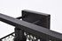 Elegant Lighting Phineas 5 lights bath sconce in black with clear crystals in Black and Clear Finish Model: LD7014BK