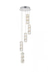 Elegant Lighting Polaris LED light gold Pendant Clear Royal Cut Crystal Model: 3500D5G
