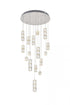 Elegant Lighting Polaris LED light in Chrome Pendant Clear Crystal Model: 3500D28C