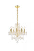 Elegant Lighting Princeton 8 light in Chrome Chandelier Clear Royal Cut Crystal Model: V7838D20C/RC