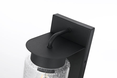 Elegant Lighting Rafael 1 Light Wall Sconce W4.7 Inch E6.2 Inch H8.1 Inch in Black Model: OD414W8BK