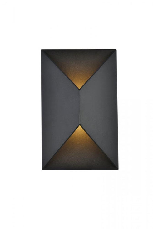 Elegant Lighting Raine Integrated LED wall sconce in black Model: LDOD4022BK