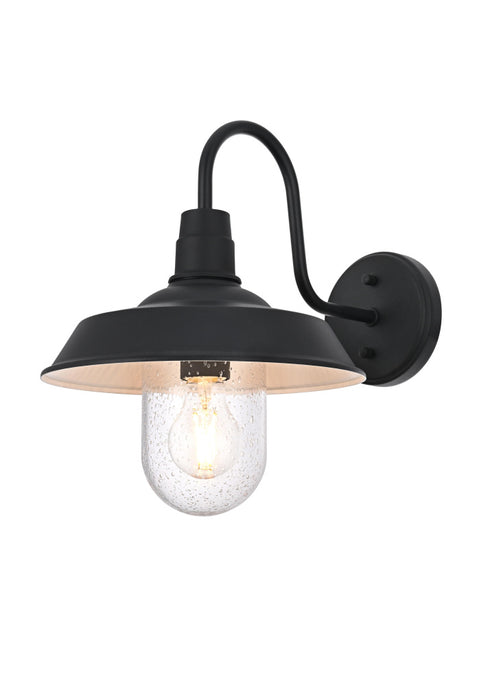 Elegant Lighting Rayan 1 Light Wall Sconce W10.2 Inch E14.8 Inch H12.7 Inch in Black Model: OD415W15BK