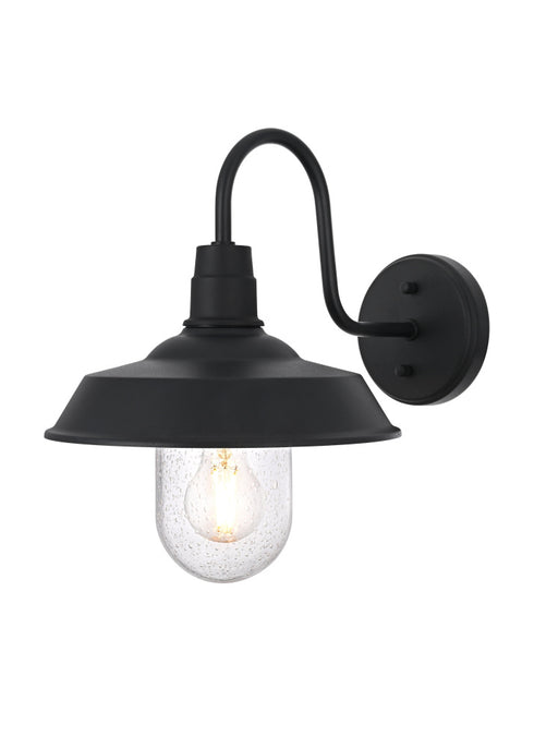 Elegant Lighting Rayan 1 Light Wall Sconce W10.2 Inch E14.8 Inch H12.7 Inch in Black Model: OD415W15BK