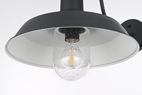 Elegant Lighting Rayan 1 Light Wall Sconce W14.0 Inch E20.9 Inch H15.2 Inch in Black Model: OD415W21BK
