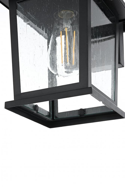 Elegant Lighting Redner 7 inch Outdoor Pendant in Black Model: OD351W12BK