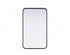 Elegant Lighting Remy Contour Metal Rectangle Mirror 18x30 Inch in Black Model: MR8A1830BLK