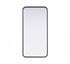 Elegant Lighting Remy Contour Metal Rectangle Mirror 18x36 Inch in Black Model: MR8A1836BLK