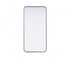 Elegant Lighting Remy Contour Metal Rectangle Mirror 18x36 Inch in Black Model: MR8A1836BLK