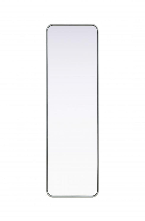 Elegant Lighting Remy Contour Metal Rectangle Mirror 18x60 Inch in Black Model: MR8A1860BLK