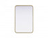 Elegant Lighting Remy Contour Metal Rectangle Mirror 20x30 Inch in Black Model: MR8A2030BLK