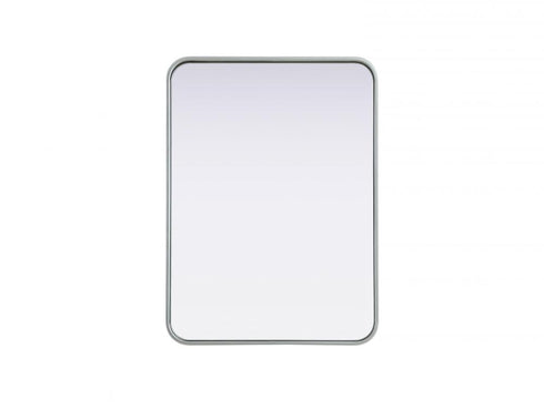 Elegant Lighting Remy Contour Metal Rectangle Mirror 22x30 Inch in Black Model: MR8A2230BLK