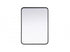 Elegant Lighting Remy Contour Metal Rectangle Mirror 22x30 Inch in Black Model: MR8A2230BLK