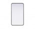 Elegant Lighting Remy Contour Metal Rectangle Mirror 22x40 Inch in Black Model: MR8A2240BLK