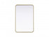 Elegant Lighting Remy Contour Metal Rectangle Mirror 24x36 Inch in Black Model: MR8A2436BLK