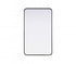 Elegant Lighting Remy Contour Metal Rectangle Mirror 24x40 Inch in Black Model: MR8A2440BLK