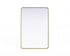Elegant Lighting Remy Contour Metal Rectangle Mirror 28x42 Inch in Black Model: MR8A2842BLK