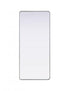 Elegant Lighting Remy Contour Metal Rectangle Mirror 32x72 Inch in Black Model: MR8A3272BLK