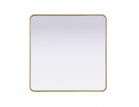 Elegant Lighting Remy Contour Metal Rectangle Mirror 36x36 Inch in Black Model: MR8A3636BLK