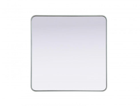 Elegant Lighting Remy Contour Metal Rectangle Mirror 36x36 Inch in Black Model: MR8A3636BLK