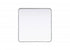 Elegant Lighting Remy Contour Metal Square Mirror 30x30 Inch in Black Model: MR8A3030BLK