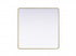Elegant Lighting Remy Contour Metal Square Mirror 48x48 Inch in Black Model: MR8A4848BLK