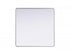 Elegant Lighting Remy Contour Metal Square Mirror 48x48 Inch in Black Model: MR8A4848BLK