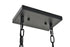Elegant Lighting Resolute 3 light black Pendant Model: LD4063D25BK