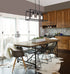 Elegant Lighting Resolute 3 light black Pendant Model: LD4063D25BK