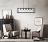 Elegant Lighting Resolute 5 light black Pendant Model: LD4063D38BK