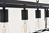 Elegant Lighting Resolute 5 light black Pendant Model: LD4063D38BK