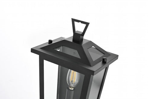 Elegant Lighting Richmond 7 inch Outdoor Pendant in Black Model: OD331W12BK