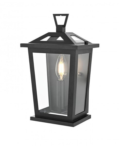 Elegant Lighting Richmond 7 inch Outdoor Pendant in Black Model: OD331W12BK