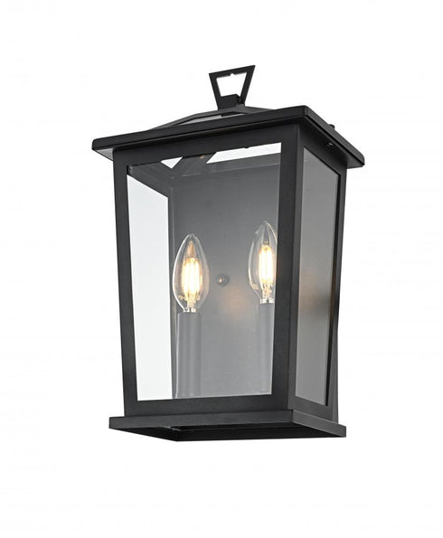 Elegant Lighting Richmond 7 inch Outdoor Pendant in Black Model: OD331W14BK