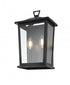 Elegant Lighting Richmond 7 inch Outdoor Pendant in Black Model: OD331W14BK