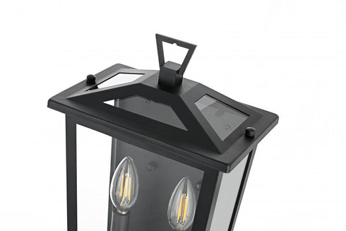 Elegant Lighting Richmond 7 inch Outdoor Pendant in Black Model: OD331W14BK