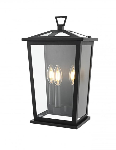 Elegant Lighting Richmond 7 inch Outdoor Pendant in Black Model: OD331W16BK