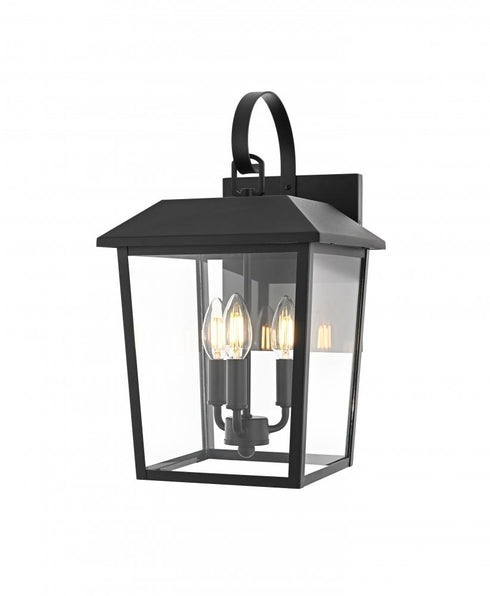 Elegant Lighting Riggs 10 inch Outdoor Wall Sconce in Black Model: OD502W17BK