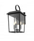Elegant Lighting Riggs 11 inch Outdoor Wall Sconce in Black Model: OD502W22BK