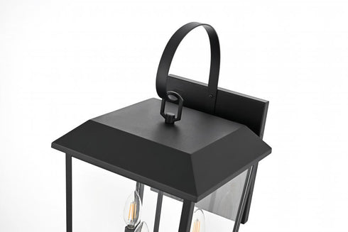 Elegant Lighting Riggs 11 inch Outdoor Wall Sconce in Black Model: OD502W22BK