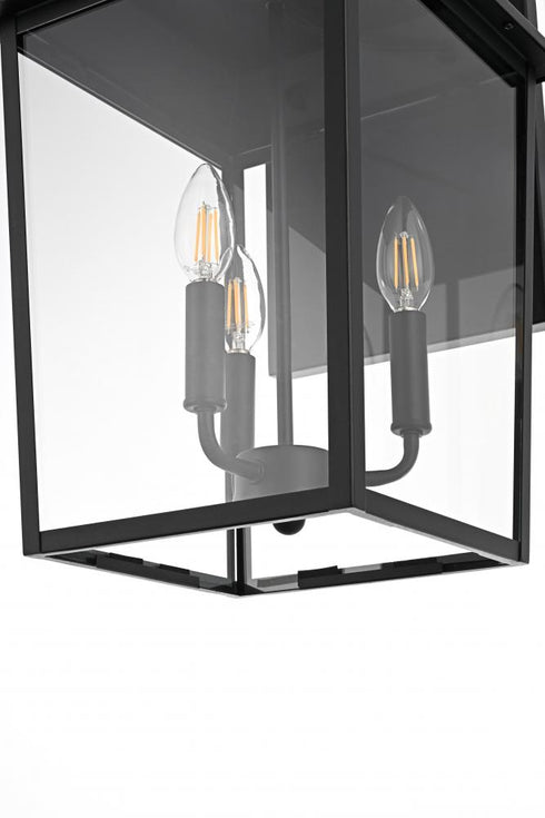 Elegant Lighting Riggs 11 inch Outdoor Wall Sconce in Black Model: OD502W22BK