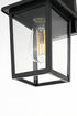 Elegant Lighting Riggs 5.5 inch Outdoor Wall Sconce in Black Model: OD502W12BK