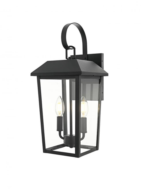 Elegant Lighting Riggs 8 inch Outdoor Wall Sconce in Black Model: OD502W18BK