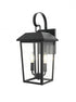 Elegant Lighting Riggs 8 inch Outdoor Wall Sconce in Black Model: OD502W18BK