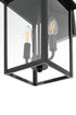 Elegant Lighting Riggs 8 inch Outdoor Wall Sconce in Black Model: OD502W18BK