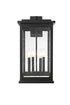 Elegant Lighting Ringgold 4 Light Wall sconce W11 Inch E12 Inch H22 Inch L4 in Black (1Box) Model: OD350W22BK