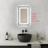 Elegant Lighting Riven 2 Strip Light LED Mirror W18 H30 3000 6000K Dim in White Finish Model: MRE81830
