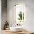 Elegant Lighting Riven 2 Strip Light LED Mirror W18 H30 3000 6000K Dim in White Finish Model: MRE81830